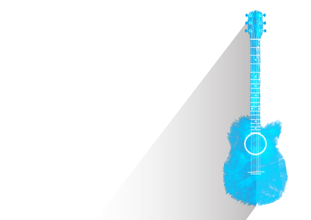 guitar blue sky abstract isolated  vector Illustrationのイラスト素材