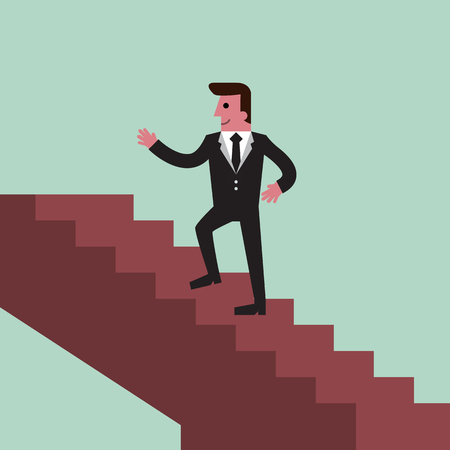 Success Ladderのイラスト素材