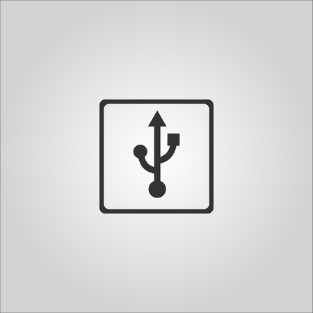 Usb Icon . usb flash drive .usb  stick .vector illustrationのイラスト素材