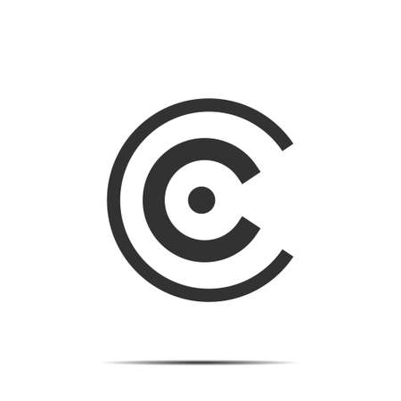 C logo vector on whiteのイラスト素材