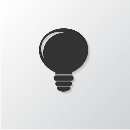 lamp icon Idea symbol . Diffuse Shadowのイラスト素材