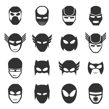 super hero mask icon vector illustration v.2のイラスト素材