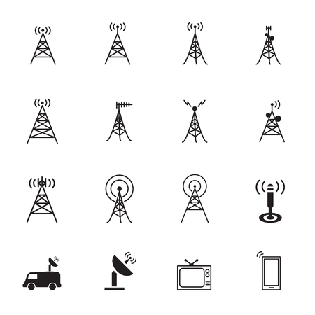 Antenna iconsのイラスト素材