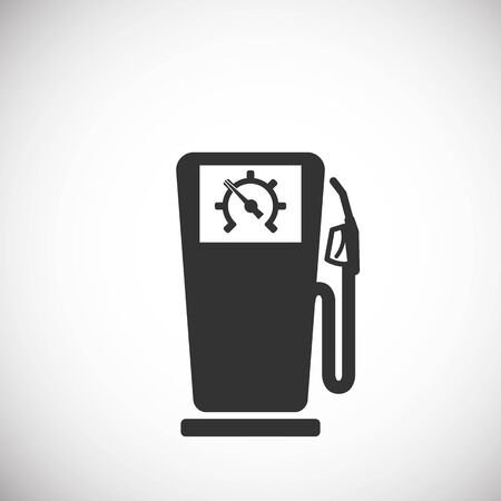 Gas Pump Icon silhouetteのイラスト素材