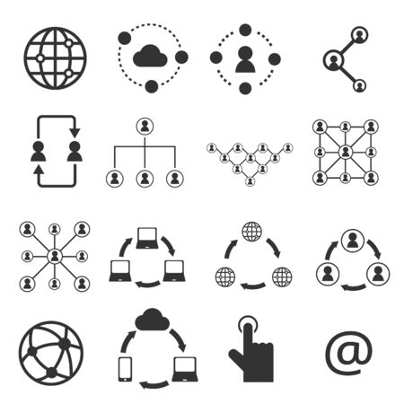 network iconのイラスト素材