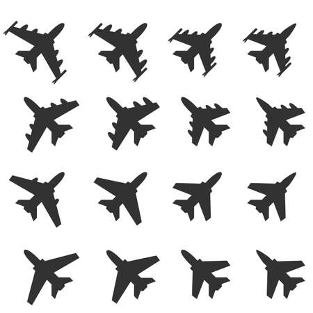 Airplane Icon on whiteのイラスト素材