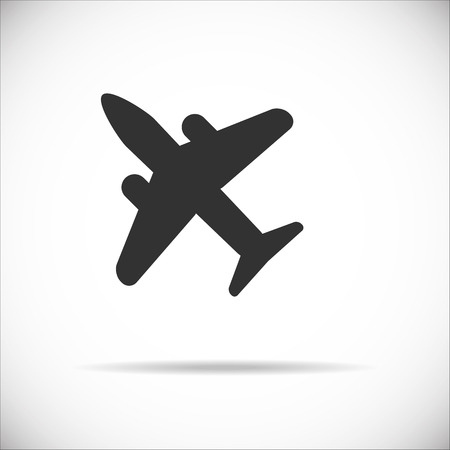 Airplane  icon,  plane front view , vector illustrationのイラスト素材
