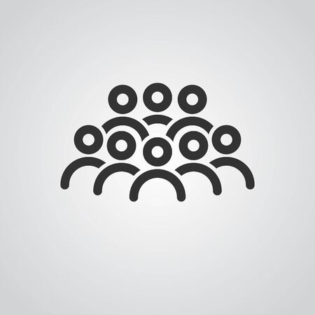 People Icons Line work group Team Vectorのイラスト素材