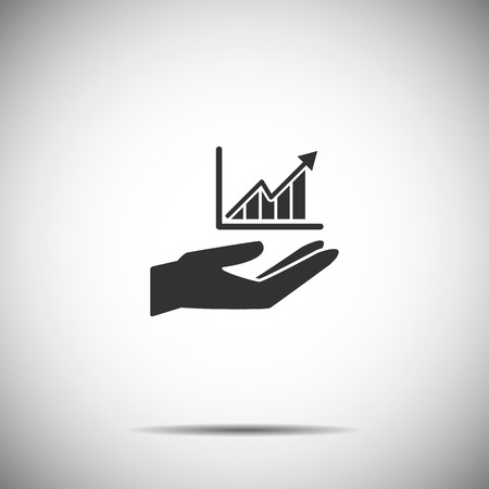 holding hands icon vector,business graphのイラスト素材