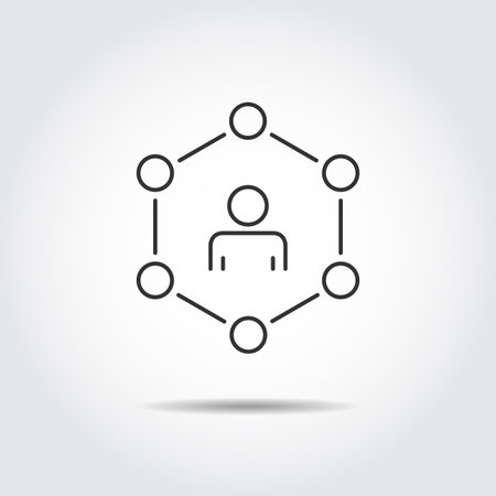 People Icon work group Team Network Vector のイラスト素材