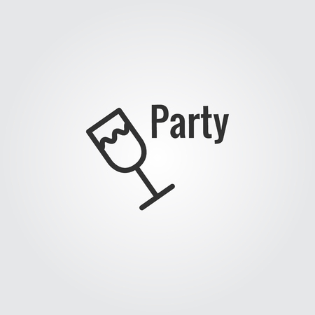 Party Icon Vector , Drinkのイラスト素材