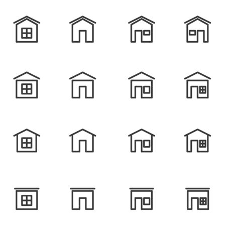 house icon set vector illustrationのイラスト素材