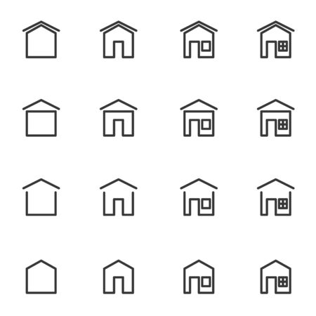 house icon set vector illustrationのイラスト素材