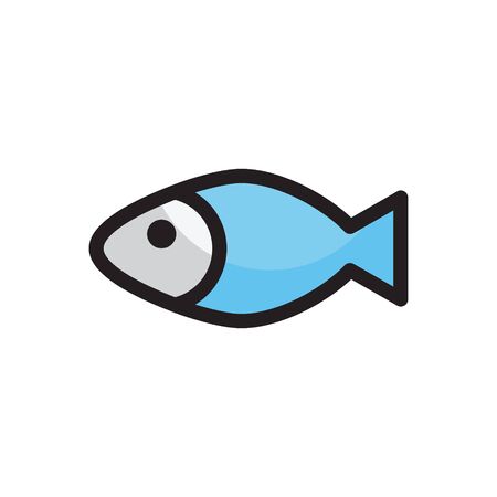 fish icon logo vector illustrationのイラスト素材