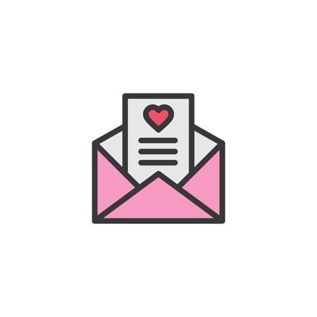 love mail icon vector illustrationのイラスト素材