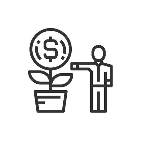 Profits  People Icon Vector Illustrationのイラスト素材