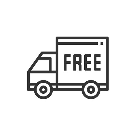 Free Shipping  Icon Vector Illustrationの写真素材