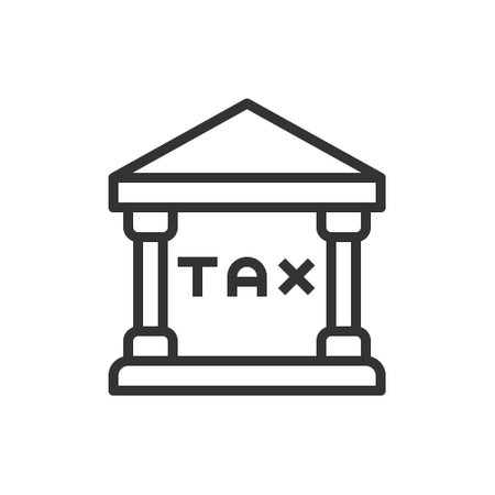 Bag tax icon vector illustration .のイラスト素材