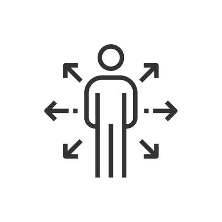 people icon line business vectorのイラスト素材