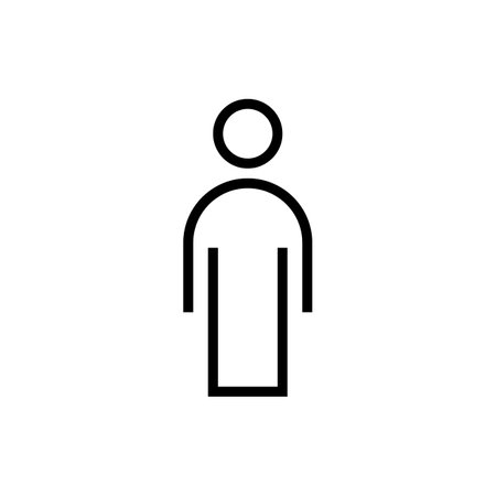 People Icon Line Person Vectorのイラスト素材