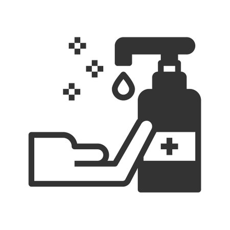 Hand Sanitizer Icon vector illustrationのイラスト素材