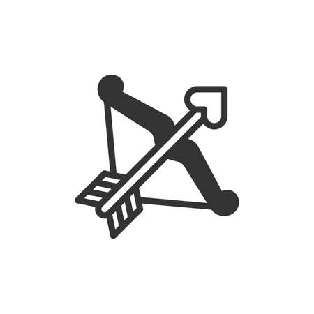 Heart Arrow Love Icon Vector Illustrationのイラスト素材