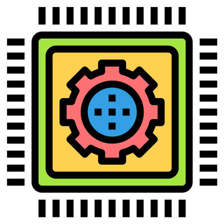 HARDWARE TECHNOLOGY ICON VECTOR .のイラスト素材