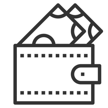 MONEY INCOME LINE ICONのイラスト素材