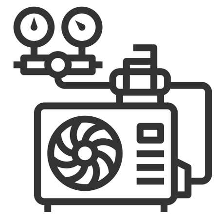 maintenance icon line vector illustrationのイラスト素材