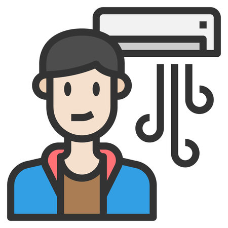 thermal comfort icon vector illustration .のイラスト素材