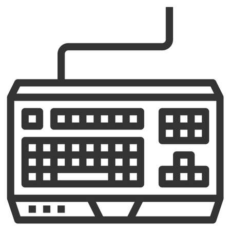 KEYBOARD LINE ICON VECTOR .の写真素材