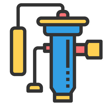 expansion valve icon vector illustration .のイラスト素材
