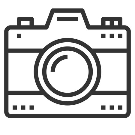 DIGITAL CAMERA LINE ICON
