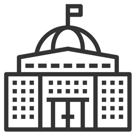 GOVERNMENT LINE ICONのイラスト素材