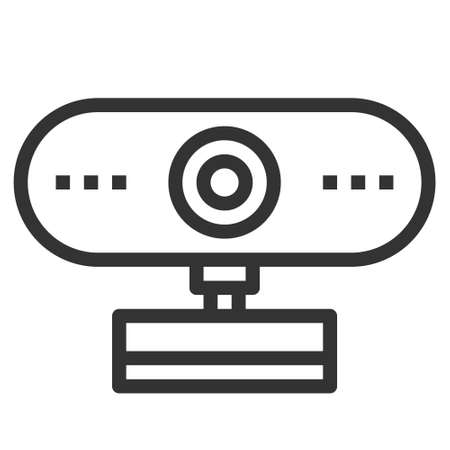 WEB CAMERA LINE ICONのイラスト素材