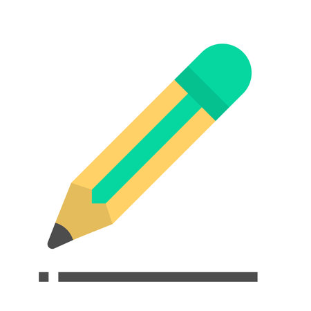 pencil flat icon vector illustrationのイラスト素材