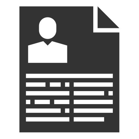 resume Icon Vector Illustration .のイラスト素材
