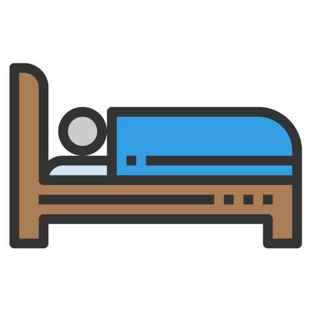 HOTEL Icon Vector Symbol  Simple Design For Using In Graphics Web Report Logo Info-graphicsのイラスト素材