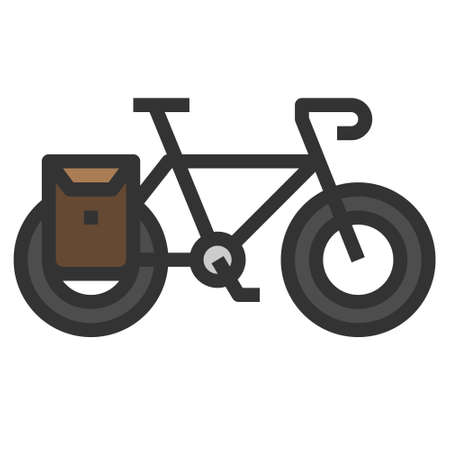 BICYCLE Icon Vector Symbol  Simple Design For Using In Graphics Web Reportのイラスト素材