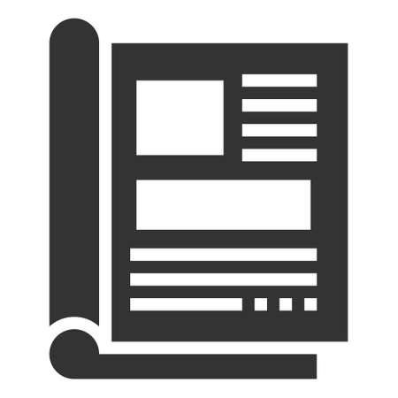 MAGAZINE Icon Vector Illustration, promotion, saleのイラスト素材
