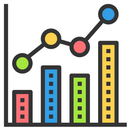 chart Icon vector illustration , businessのイラスト素材