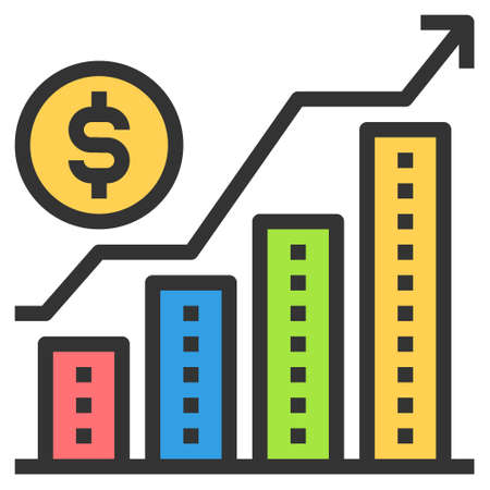 economic Icon vector illustration , businessのイラスト素材