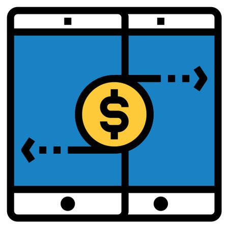 P2P LINE COLOR ICON VECTORのイラスト素材