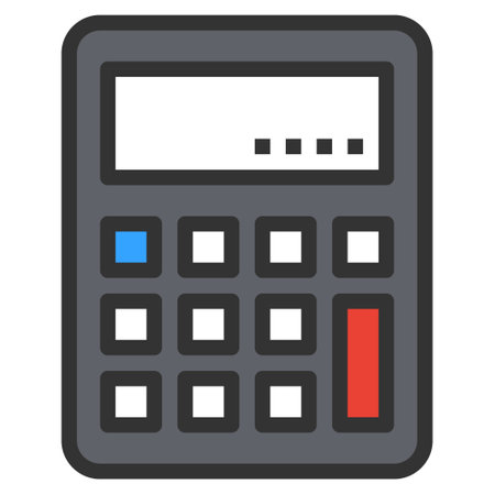 Calculator icon vector illustration  .のイラスト素材