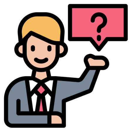 problem solving icon line vector illustration . education . technologyのイラスト素材
