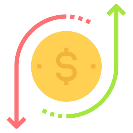 profit flat icon business vector illustrationのイラスト素材