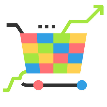 market flat icon business vector illustrationのイラスト素材