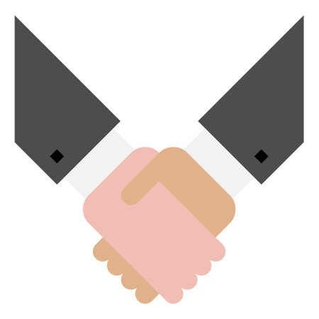 agreement flat icon vector Illustration,  business iconのイラスト素材