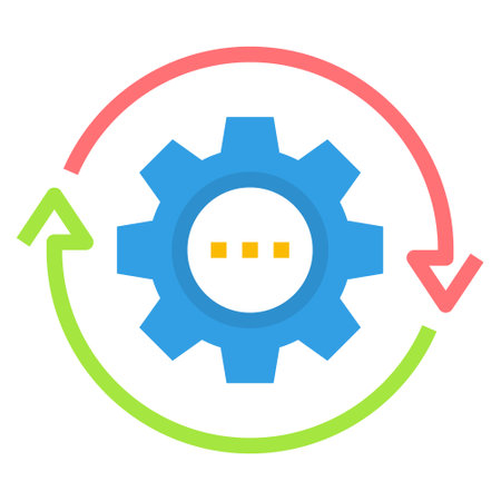 progress flat icon vector Illustration,  business iconのイラスト素材