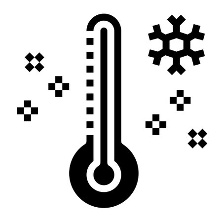 Thermometer  icon solid vector .のイラスト素材